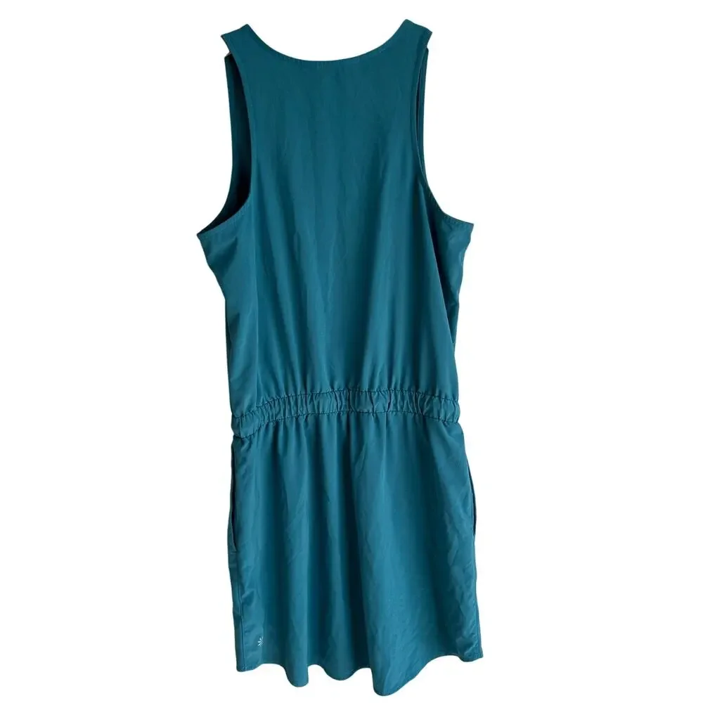 Athleta Girls All for One Tank Lightweight Dress Borealis Green XL 14